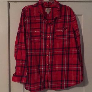 Perfect Red Plaid Top